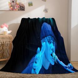 Singer Justin Bieber Flannel Fleece Throw Blanket Meaningful Gift For Halloween Christmas