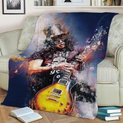 Slash Watercolors Vintage Fleece Throw Blanket Meaningful Gift For Halloween Christmas