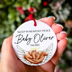 Sleep In Heavenly Peace Baby Memorial Child Loss Ornament Perfect And Unique Gifts For Family On Christmas
