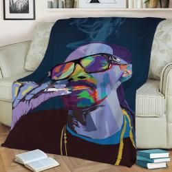 Snoop Dog Wpap Pop Art Fleece Throw Blanket Meaningful Gift For Halloween Christmas