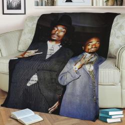 Snoop Dogg And Tupac Fleece Throw Blanket Meaningful Gift For Halloween Christmas