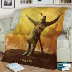 Solaire Fleece Throw Blanket Meaningful Gift For Halloween Christmas