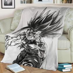 Son Gohan From Dbz Fleece Throw Blanket Meaningful Gift For Halloween Christmas