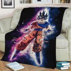 Son Goku Super Saiyan Fleece Throw Blanket Meaningful Gift For Halloween Christmas