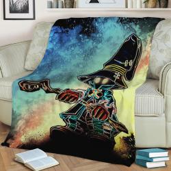 Soul Of The Black Mage Fleece Throw Blanket Meaningful Gift For Halloween Christmas