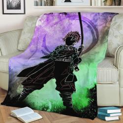 Soul Of The Demon Hunter Fleece Throw Blanket Meaningful Gift For Halloween Christmas