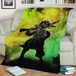 Soul Of The Evil Monster Fleece Throw Blanket Meaningful Gift For Halloween Christmas