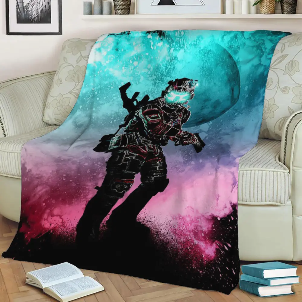 Soul Of The Pilot Fleece Throw Blanket Meaningful Gift For Halloween Christmas
