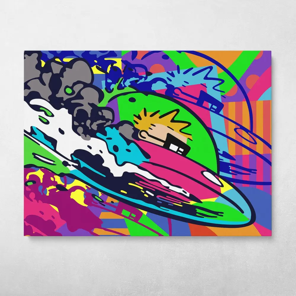 Spaceman Wall Art Canvas Meaning Gift For Birthday Christmas Halloween