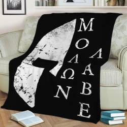 Spartan Helmet Fleece Throw Blanket Meaningful Gift For Halloween Christmas
