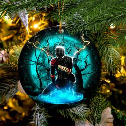 Spider Man Black Suit No Way Home Moonlight Mica Circle Ornament Perfect Gift For Holiday Perfect Gifts For Family On Christmas