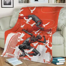 Spider-Man & Venom Fleece Throw Blanket Meaningful Gift For Halloween Christmas