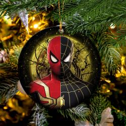 Spiderman Black Suit No Way Home Moonlight Mica Circle Ornament Perfect Gift For Holiday Perfect Gifts For Family On Christmas