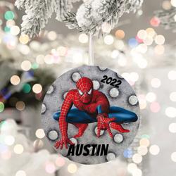 Spiderman Personalized 2022 Christmas Marvel Gift Ornament Perfect And Unique Gifts For Family On Christmas
