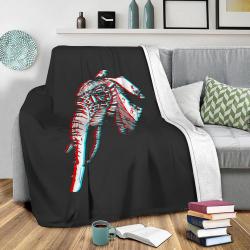 Spirit Elephant Fleece Throw Blanket Meaningful Gift For Halloween Christmas