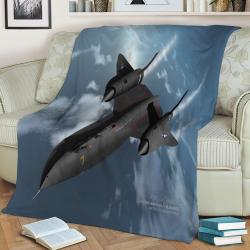 Sr71 Blackbird Fleece Throw Blanket Meaningful Gift For Halloween Christmas