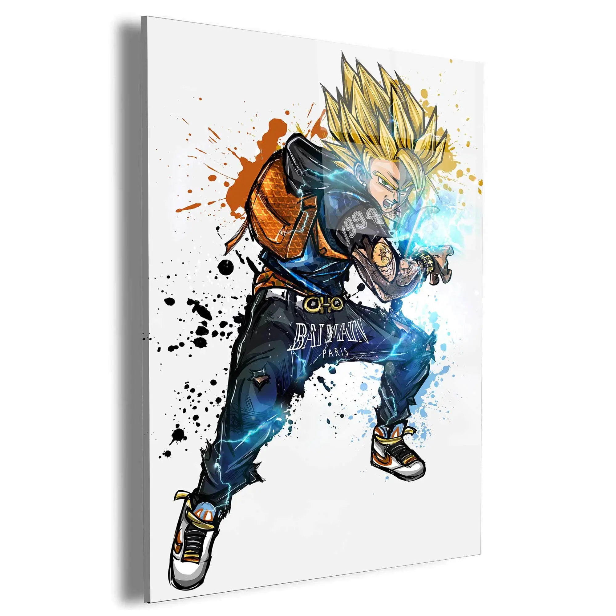 SS2 Goku Wall Art Canvas Meaning Birthday Christmas Gift For Son Daughter