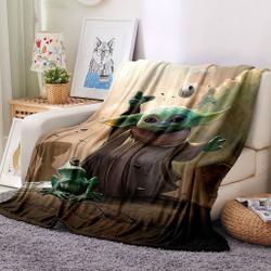 Star Wars Pattern Blanket Meaningful Gift For Halloween Christmas Flannel Throw Room Decoration