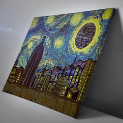 Star Wars Starry Night Canvas Print Wall Art Canvas Christmas Gift For Son Daughter