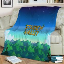 Stardew Valley Fleece Throw Blanket Meaningful Gift For Halloween Christmas