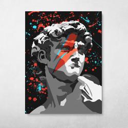Statue of David (Bowie) Wall Art Canvas Meaning Gift For Birthday Christmas