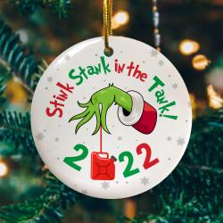 Stink Stank In The Tank Inflation Gas Price Gift 2022 Christmas Ornament Perfect And Unique Gifts For Family On Christmas