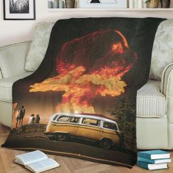 Stopover Fleece Throw Blanket Meaningful Gift For Halloween Christmas