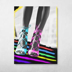 Strappy Heels Wall Art Canvas Meaning Gift For Birthday Christmas