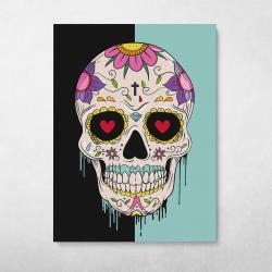 Sugar Skull Pop Graffiti Street Art Wall Art Canvas Meaning Gift For Birthday Christmas