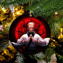 Sukuna Moonlight Mica Circle Ornament Perfect Gift For Holiday Perfect And Unique Gifts For Family On Christmas