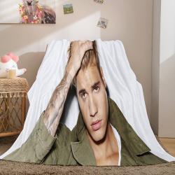 Super Star Justin Bieber Flannel Fleece Throw Blanket Meaningful Gift For Halloween Christmas