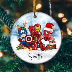 Superhero Christmas Xmas Ornament Perfect And Unique Gifts For Family On Christmas Holiday