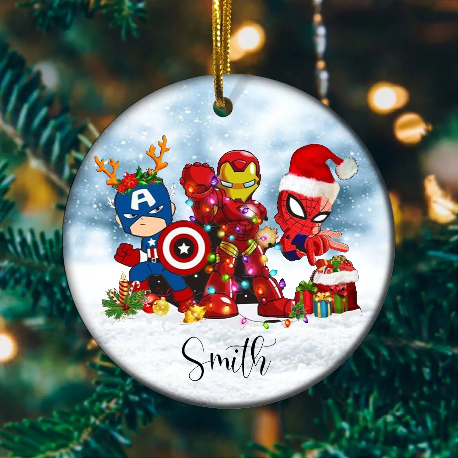Superhero Gift For Kids Christmas Ornament Perfect And Unique Gifts For Family On Christmas