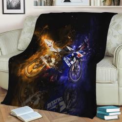 Suzuki Gsxr Fleece Throw Blanket Meaningful Gift For Halloween Christmas