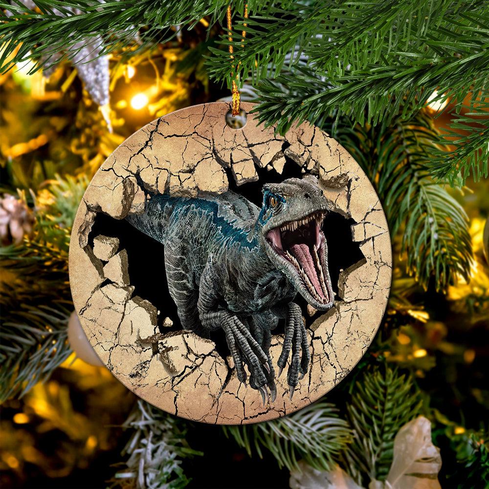 T-rex Break Wall Mica Ornament Perfect Gift For Holiday Perfect And Unique Gifts For Family On Christmas