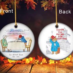Thank You Ma am For Everything Paddington Bear London Ornament Perfect And Unique Gifts For Family On Christmas