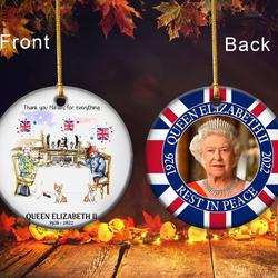 Thank You Ma am For Everything Queen Rest In Peace Ornament Perfect And Unique Gifts For Family On Christmas