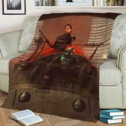 The Book Of Boba Fett Fleece Throw Blanket Meaningful Gift For Halloween Christmas