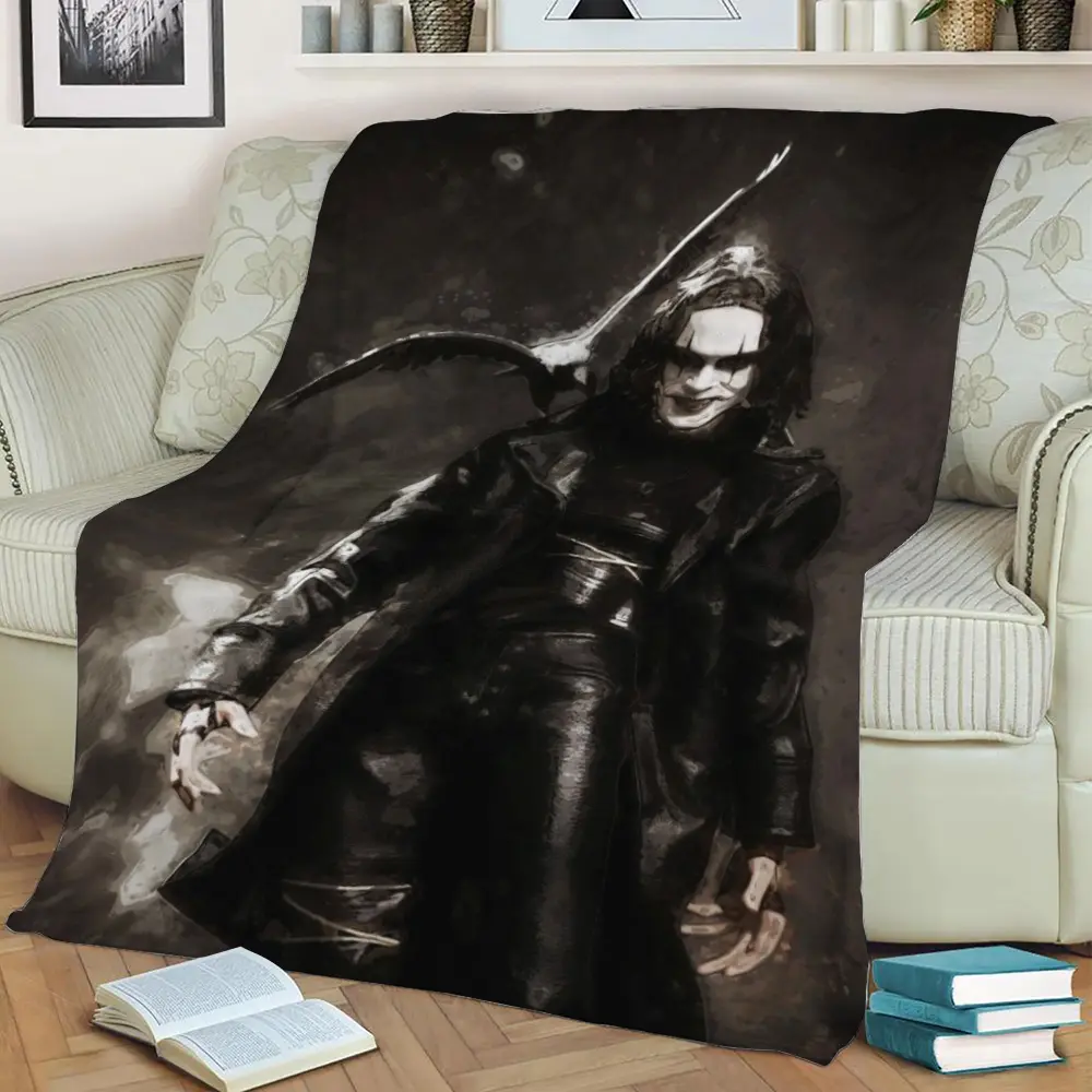The Crow Fleece Throw Blanket Meaningful Gift For Halloween Christmas