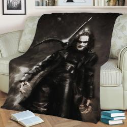 The Crow Fleece Throw Blanket Meaningful Gift For Halloween Christmas