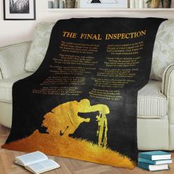 The Final Inspection Fleece Throw Blanket Meaningful Gift For Halloween Christmas