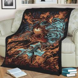 The First Vicar Fleece Throw Blanket Meaningful Gift For Halloween Christmas