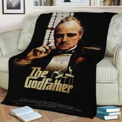 The Godfather Fleece Throw Blanket Meaningful Gift For Halloween Christmas