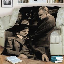 The Godfather Vintage Fleece Throw Blanket Meaningful Gift For Halloween Christmas