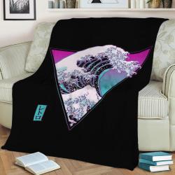 The Great Synthwave Fleece Throw Blanket Meaningful Gift For Halloween Christmas