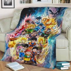 The Journey Of Gohan Fleece Throw Blanket Meaningful Gift For Halloween Christmas