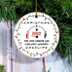 The One Where We Couldn t Afford Gasoline Gift For Family Ceramic Ornament Perfect And Unique Gifts For Family On Christmas