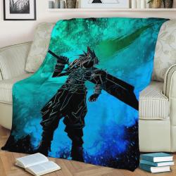 The Soul Of Nibelheim Fleece Throw Blanket Meaningful Gift For Halloween Christmas