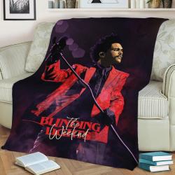 The Weeknd Fleece Throw Blanket Meaningful Gift For Halloween Christmas