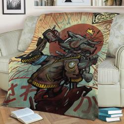 Thirst Bot Fleece Throw Blanket Meaningful Gift For Halloween Christmas
